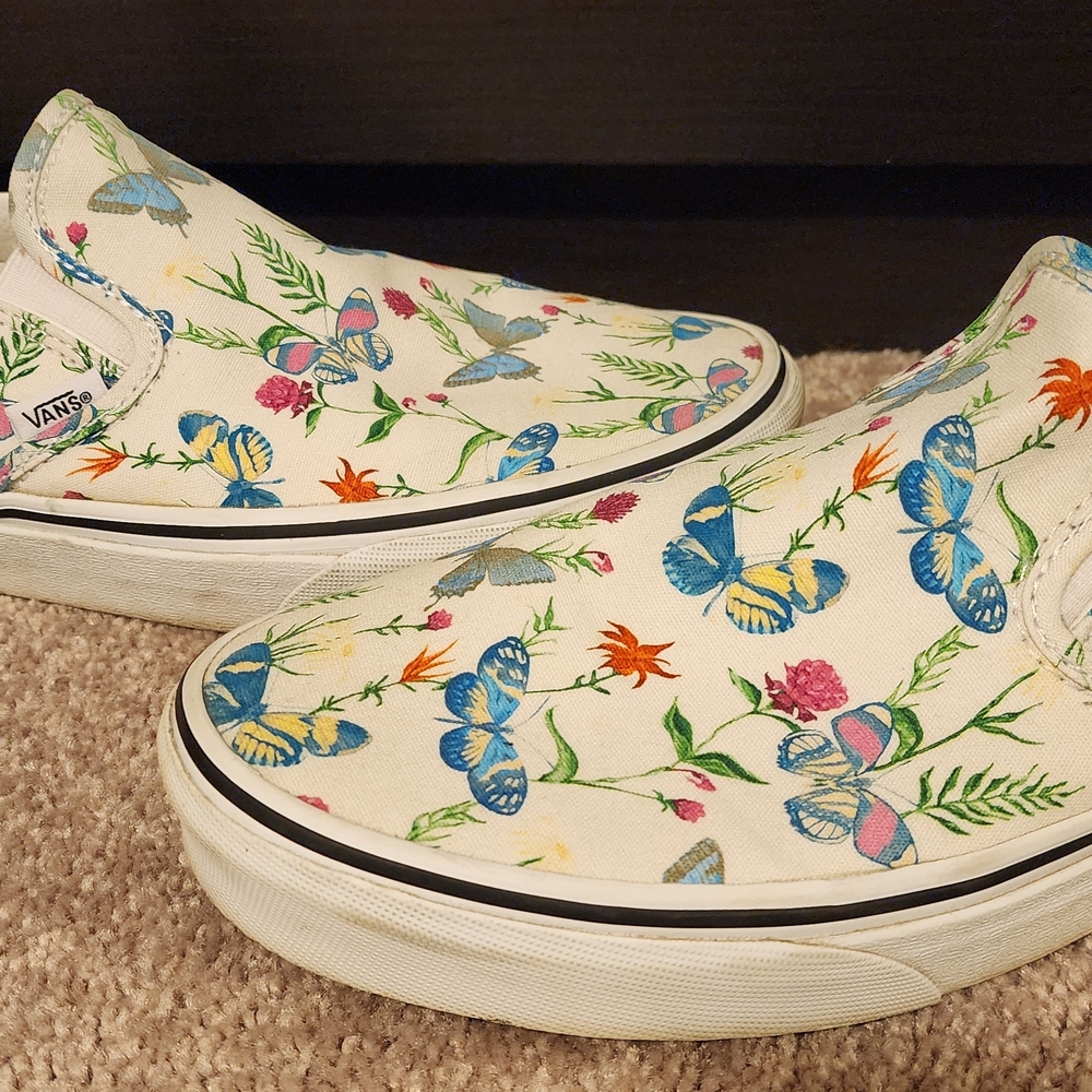 Vans Floral Slip-On Sneakers